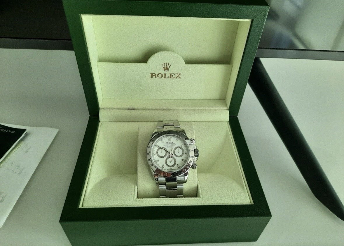 Rolex daytona de acero full set